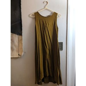 Uniqlo Linen Mix Midi Dress with pockets size XS